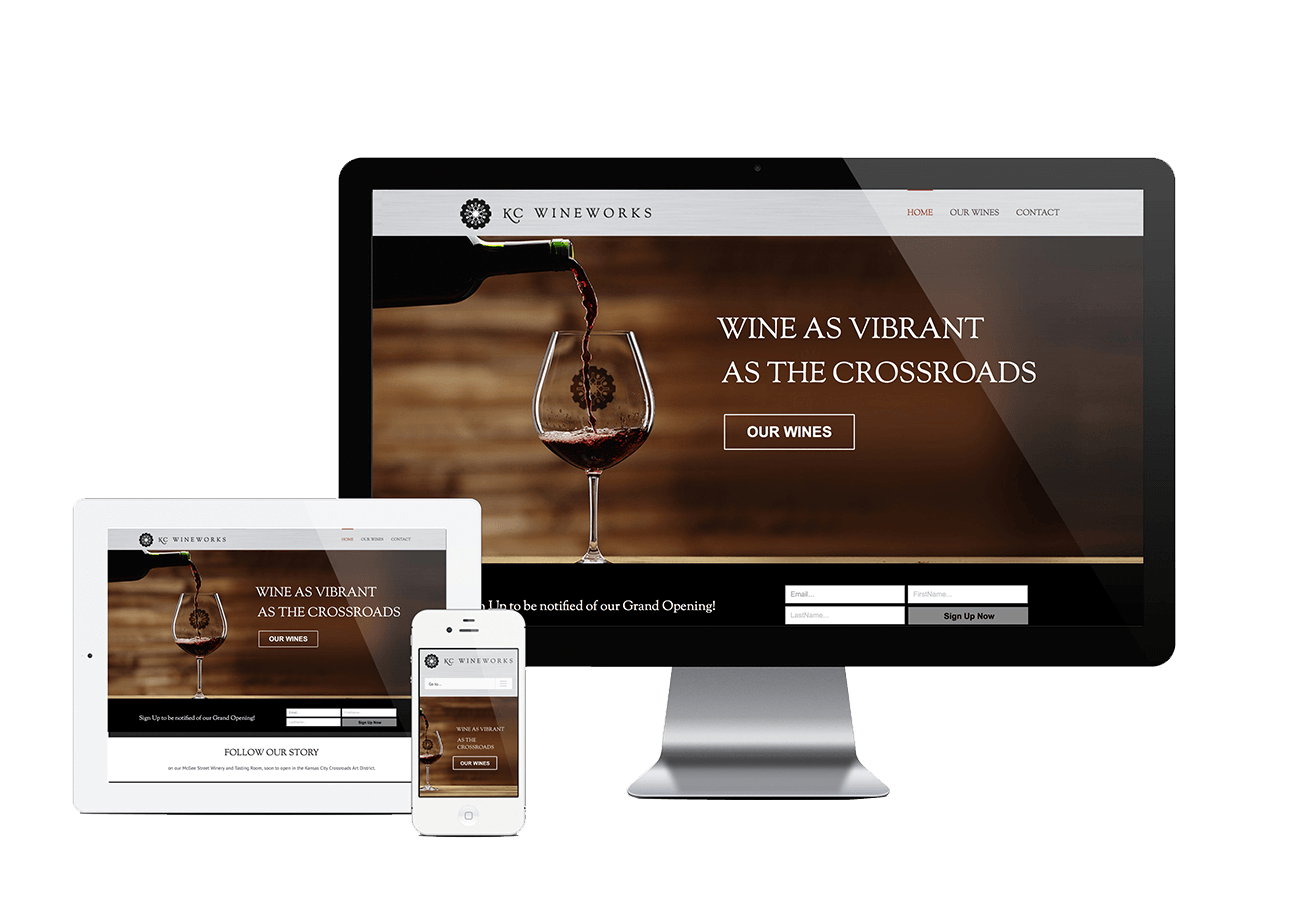 Winery Website design and development