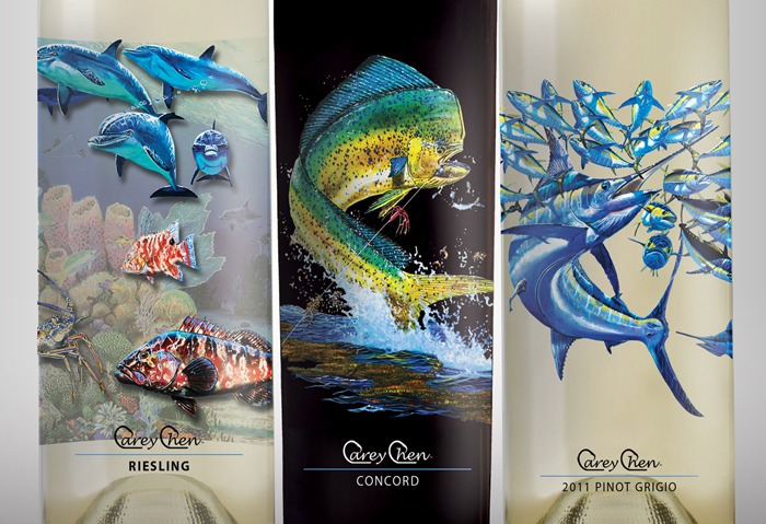 Artist series wine labels