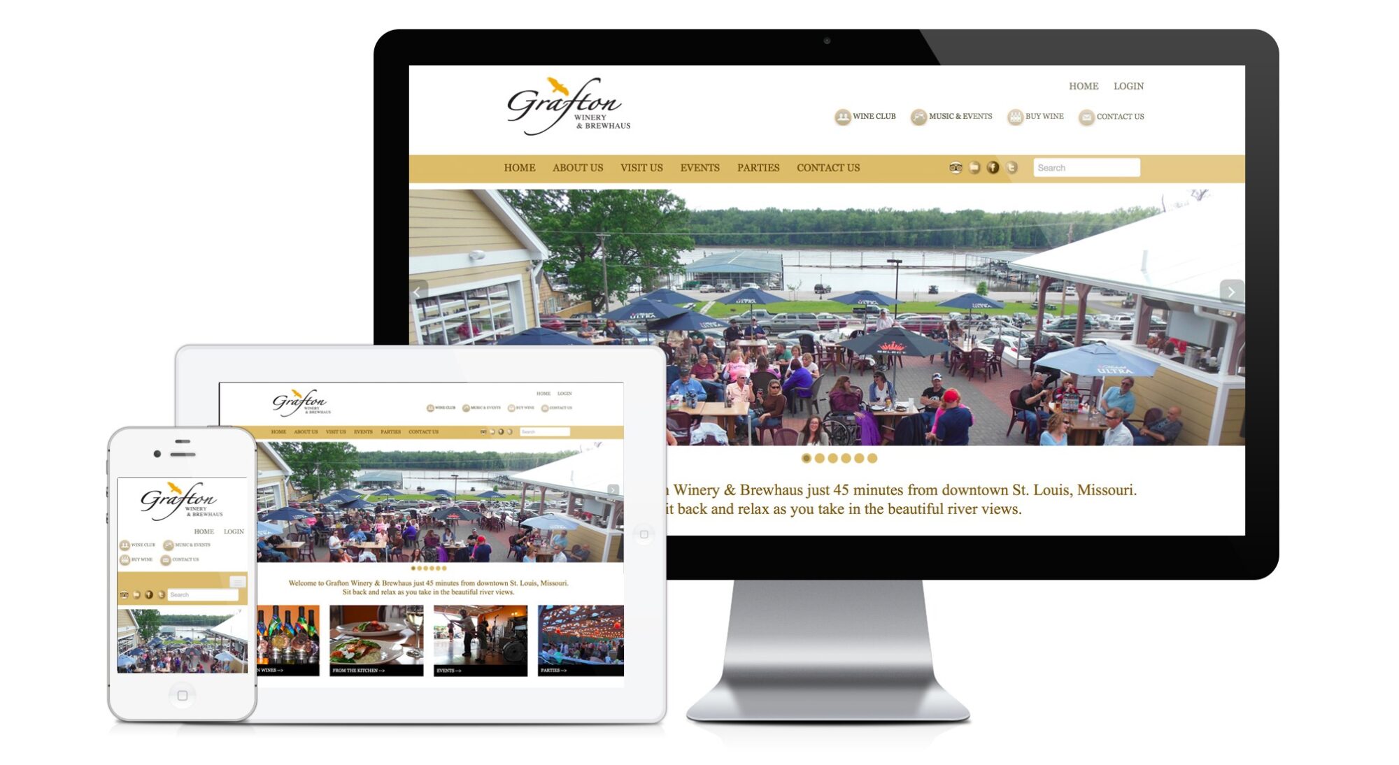 Grafton Winery responsive website Design