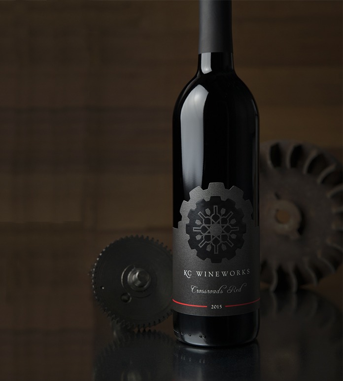 KC Wineworks packaging design Wine label design