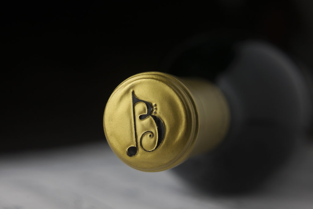 Logo design on wine capsule