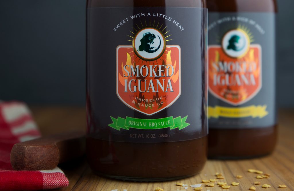 food label design for barbeque sauce